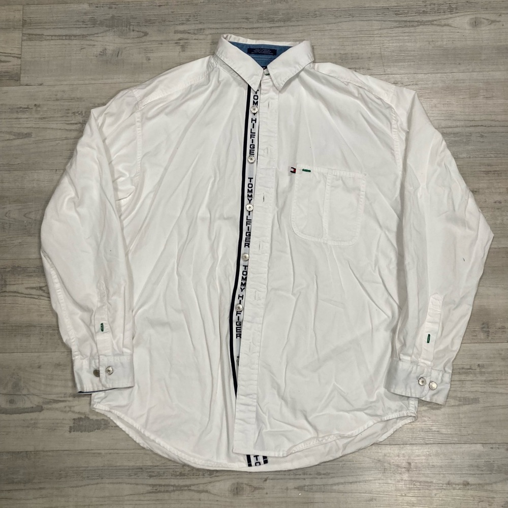 Tommy Hilfiger Y2K White Tee - Fits and XL